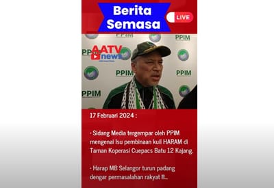 348) SIDANG MEDIA TERGEMPAR MENGENAI ISU PEMBINAAN KUIL HARAM DI TAMAN KOPERASI CUEPACS BATU 12 KAJANG - AA TV NEWS - 18/02/2024