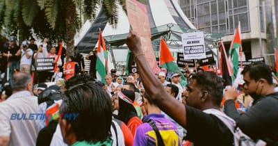 372) HIMPUNAN MEGA RAKYAT PAMER SOLIDARITI DEMI PALESTIN - BULETIN TV3 - 02/03/2024