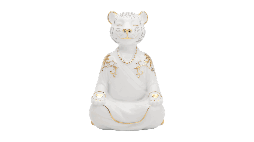 Quà Tân Gia Hổ An Lạc 9.5 cm – Màu Trắng