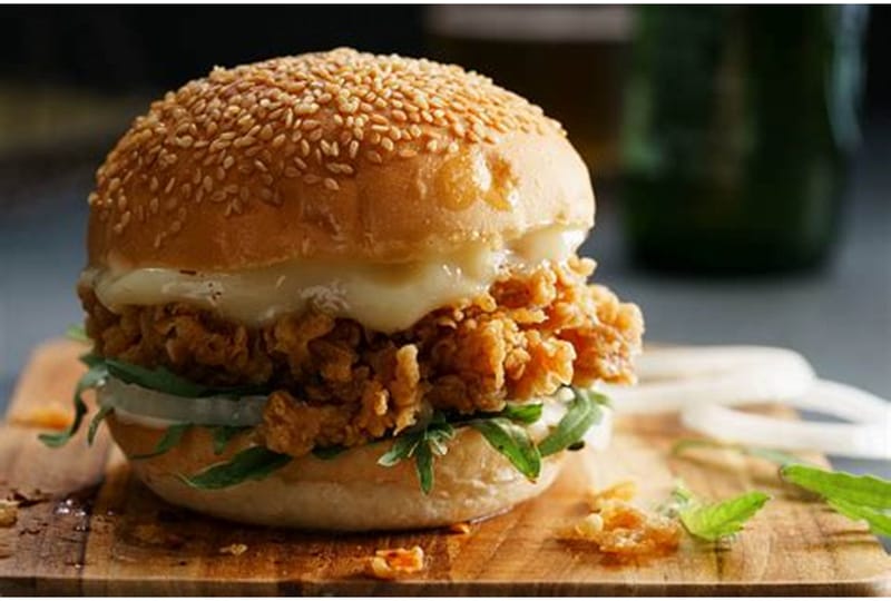 crunchy chicken burger