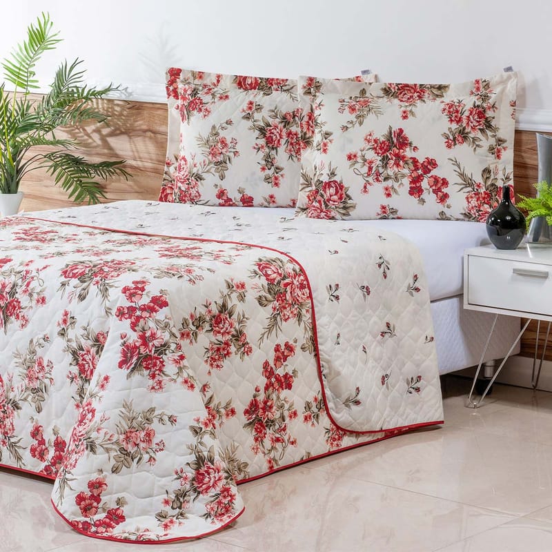 Kit Enxoval Topázio Rosas Vermelhas