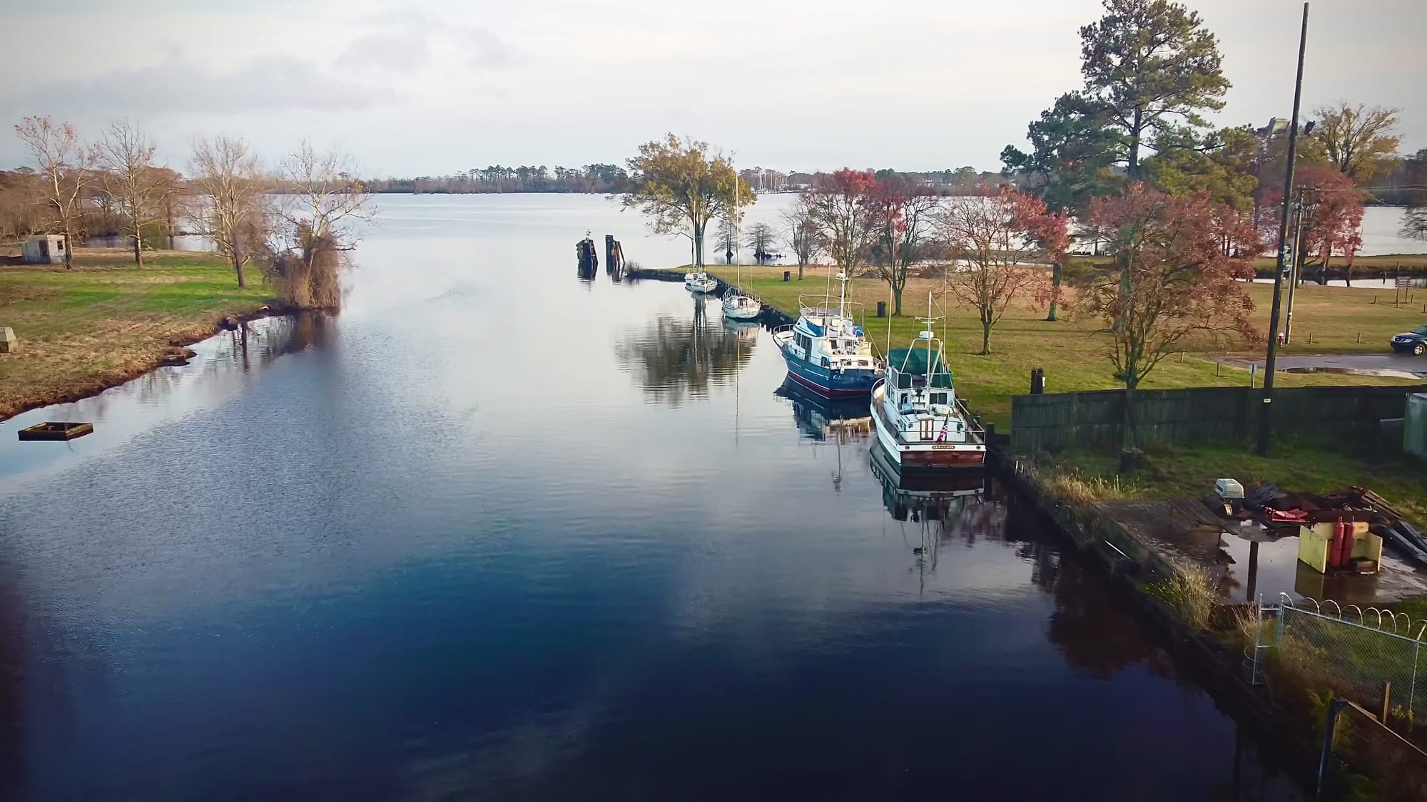 Knobbs Creek into Pasquotank River