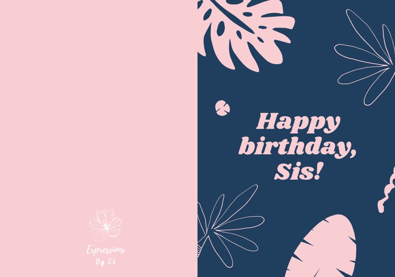 Birthday - For Sister