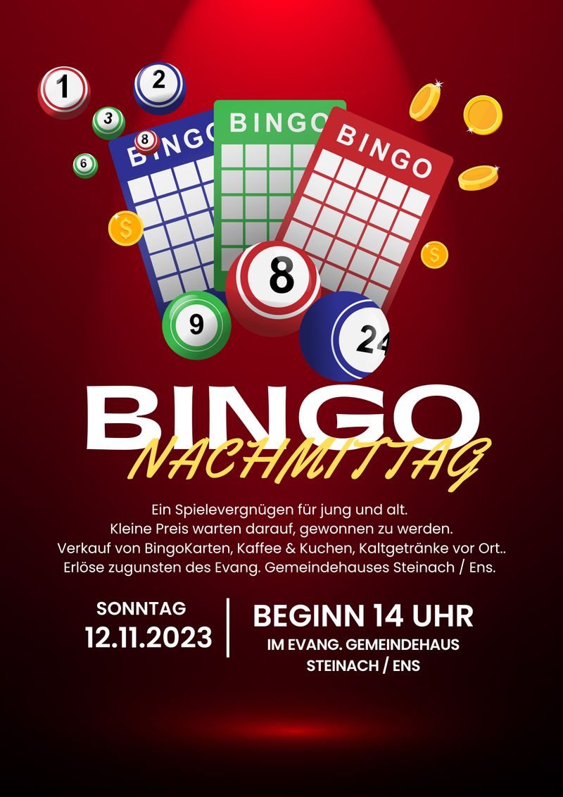 BINGO-Nachmittag für jung und alt