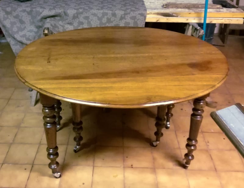 Restauration d'une table