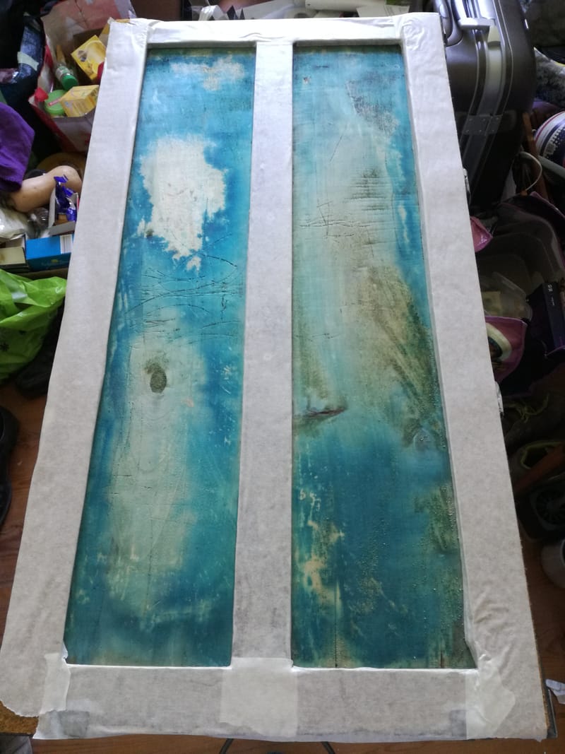 restauration d'un coffre en bois