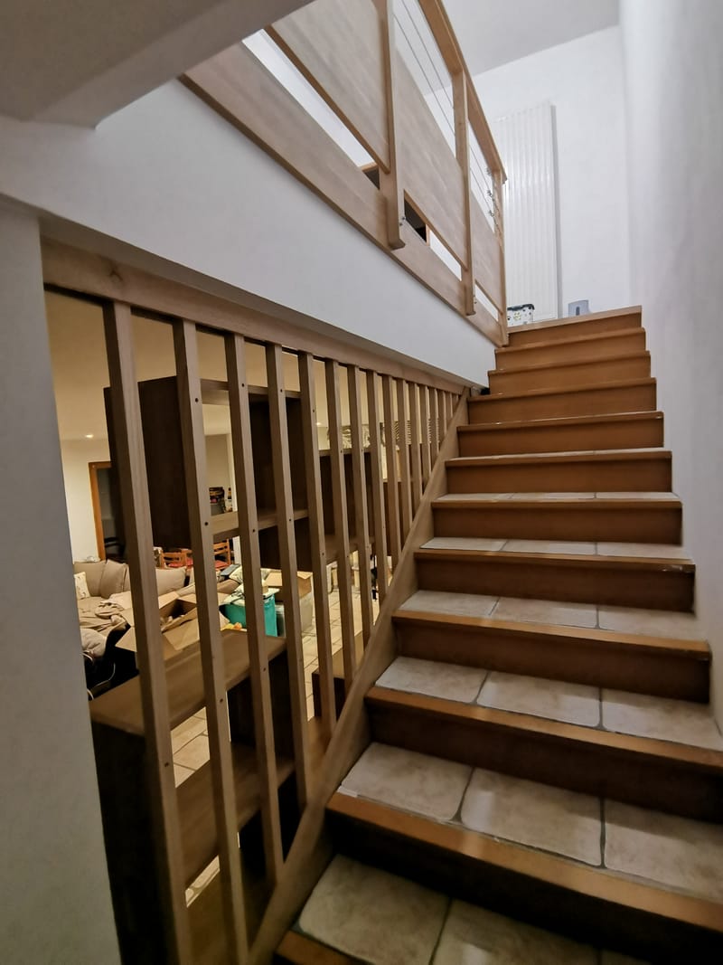 Garde-corps et étagères