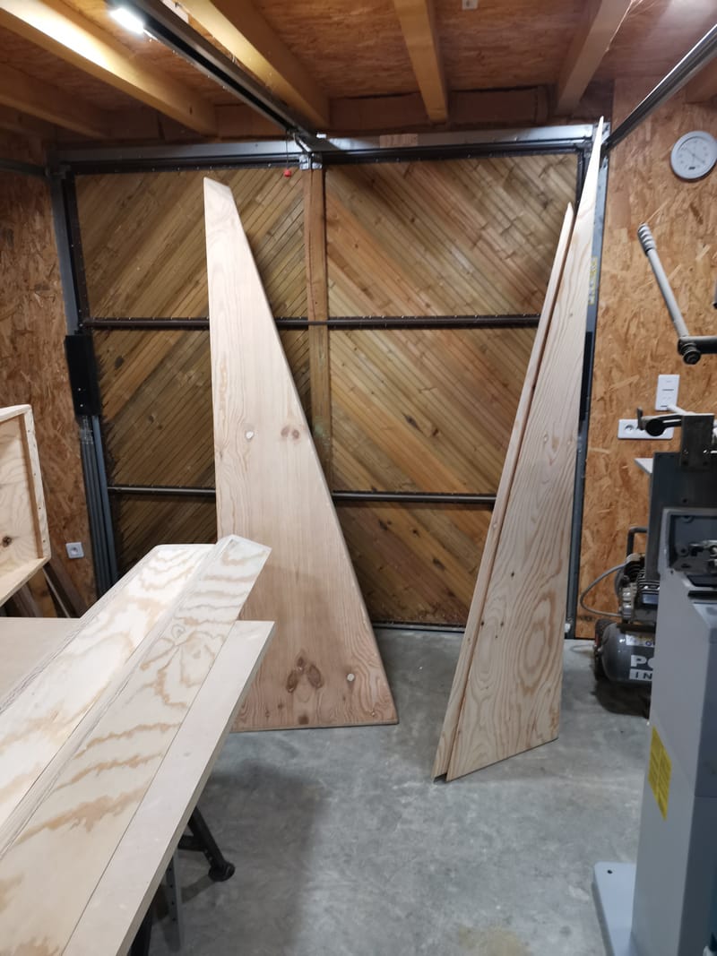 Modules pour une salle d'escalade