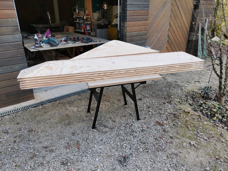 Modules pour une salle d'escalade