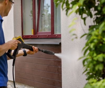 تنظيف واجهات حجر بالرمل