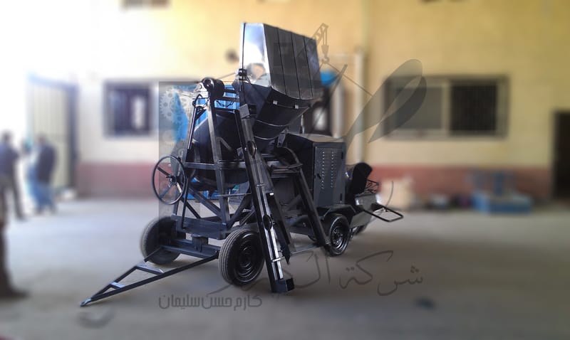 خلاطة خرسانية كبيرة بالونش