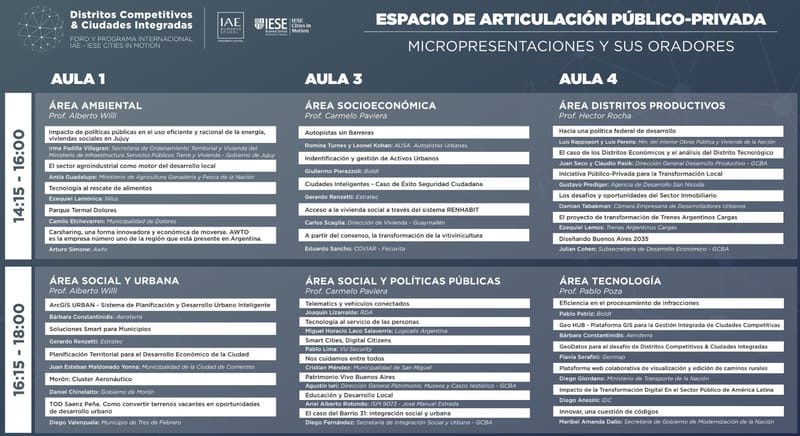 Charlas y conferencias