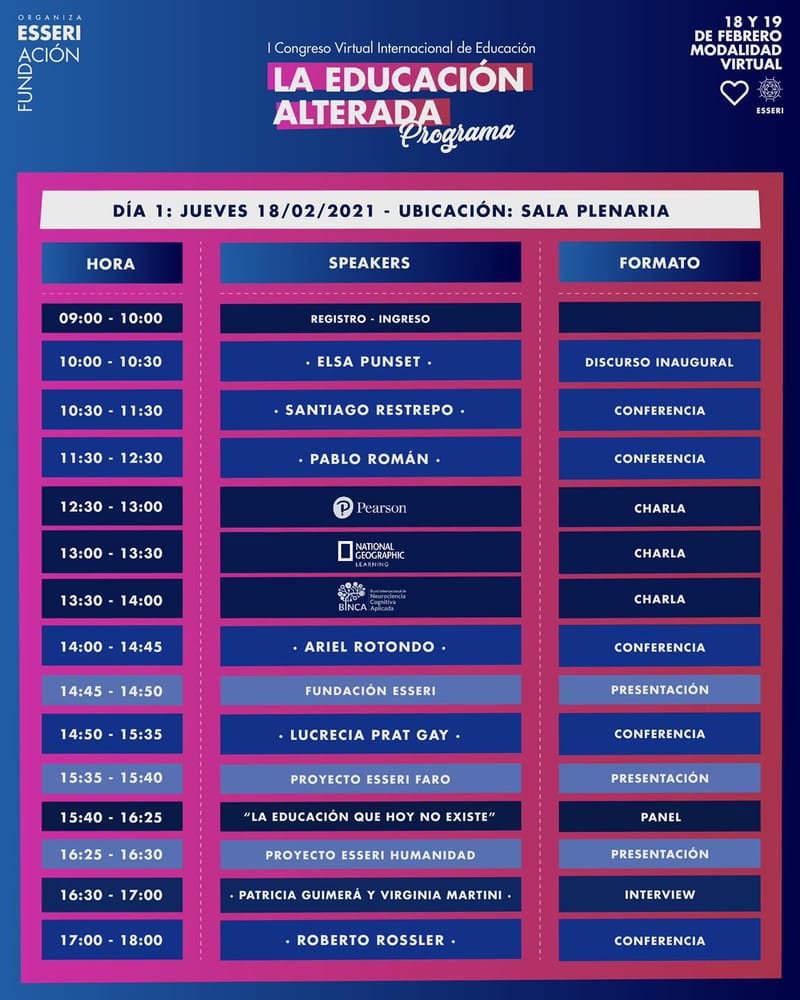 Charlas y conferencias