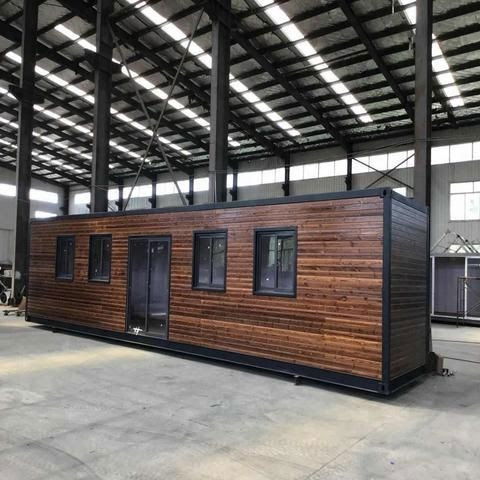 Various 40 foot long container homes. 
