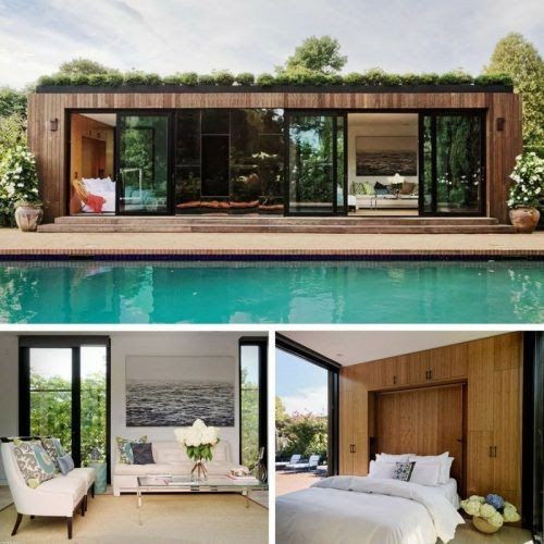 Various 40 foot long container homes. 