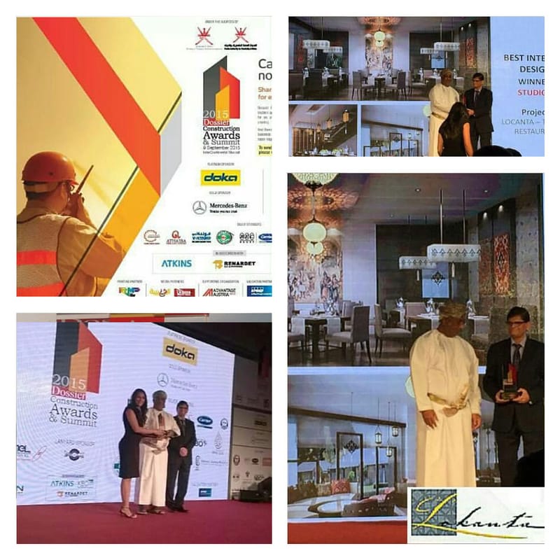 DOSSIER CONSTRUCTION AWARDS AND SUMMIT 2015 BEST INTERIOR DESIGNER