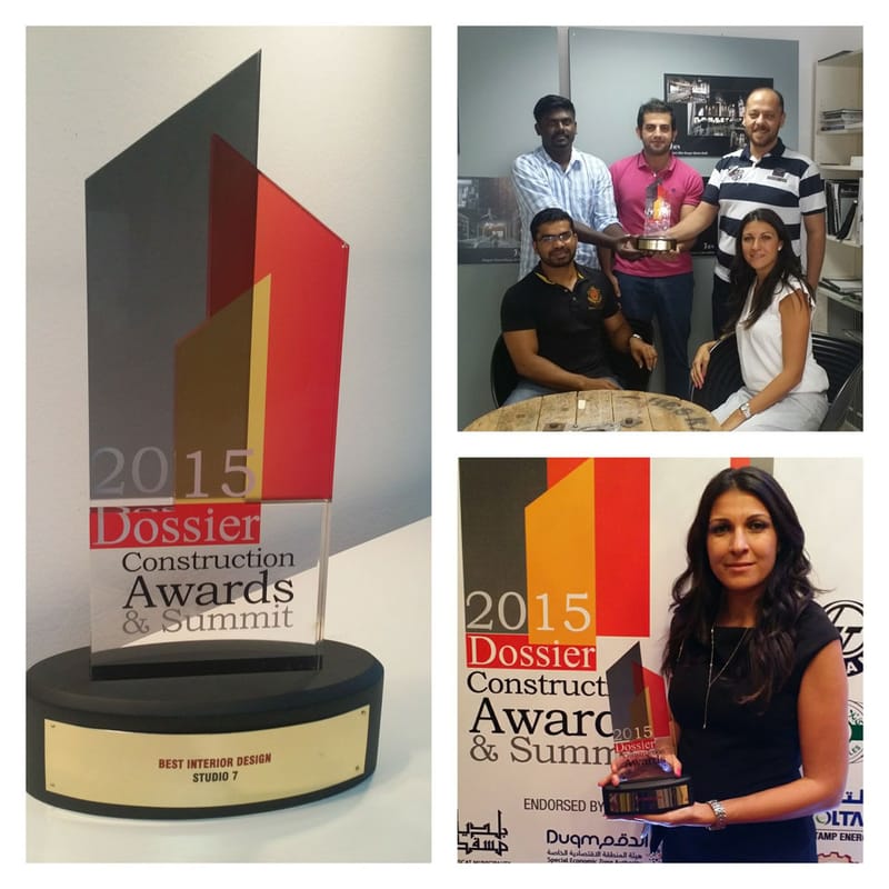  DOSSIER CONSTRUCTION AWARDS AND SUMMIT 2015 BEST INTERIOR DESIGNER