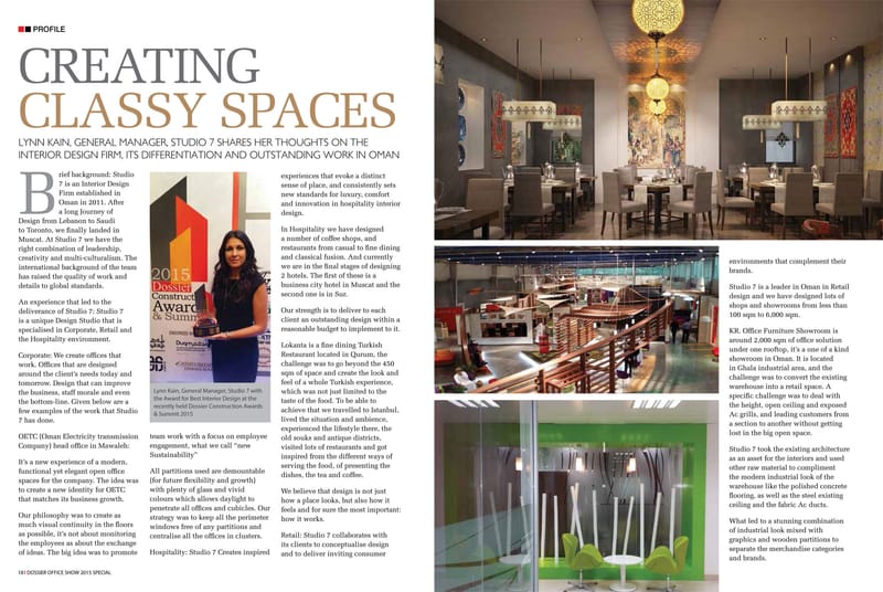 DOSSIER INFRA OMAN SPECIAL OCTOBER-2015