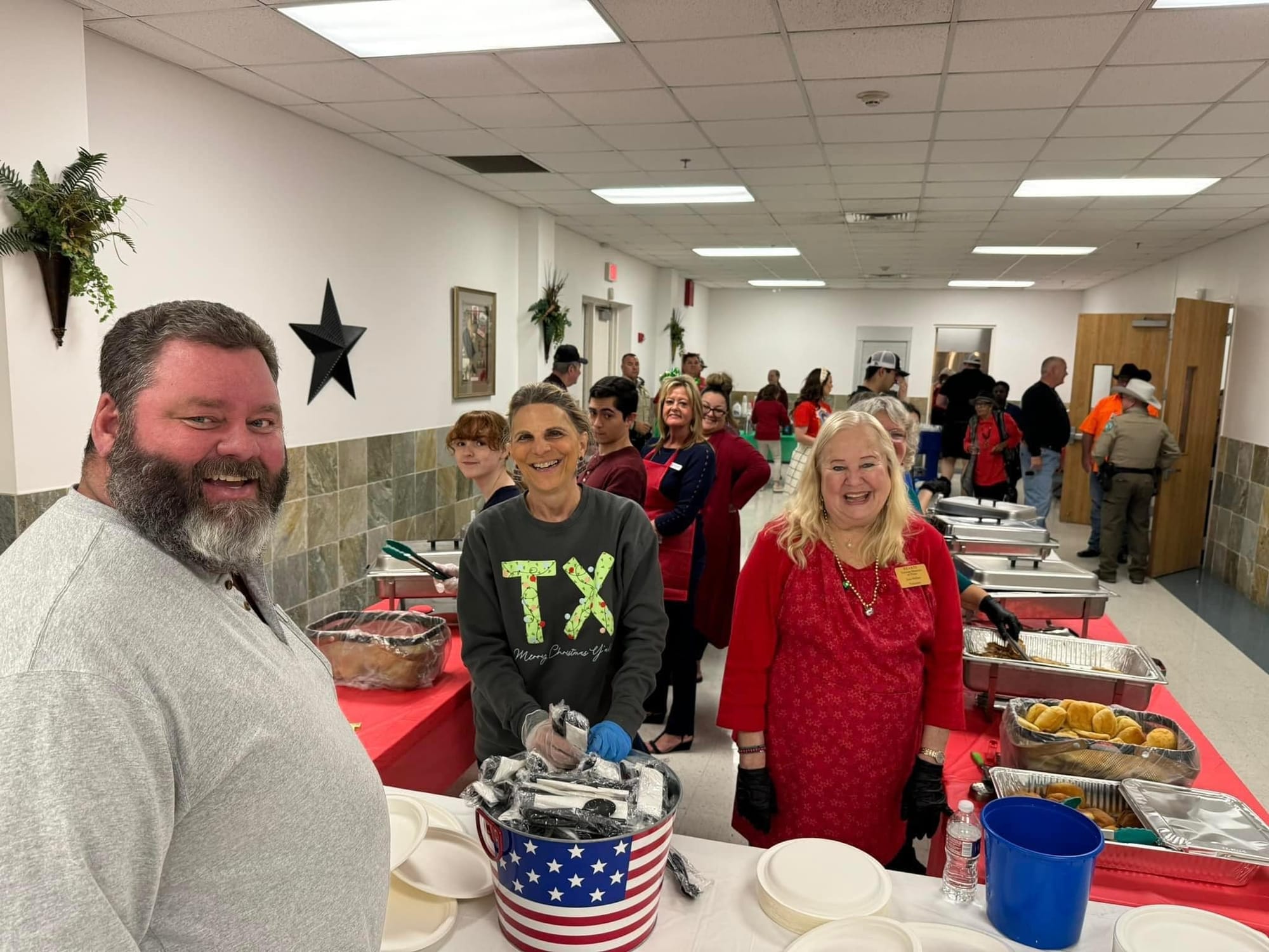 Enjoying the Community Christmas Luncheon at the HEARTS Museum