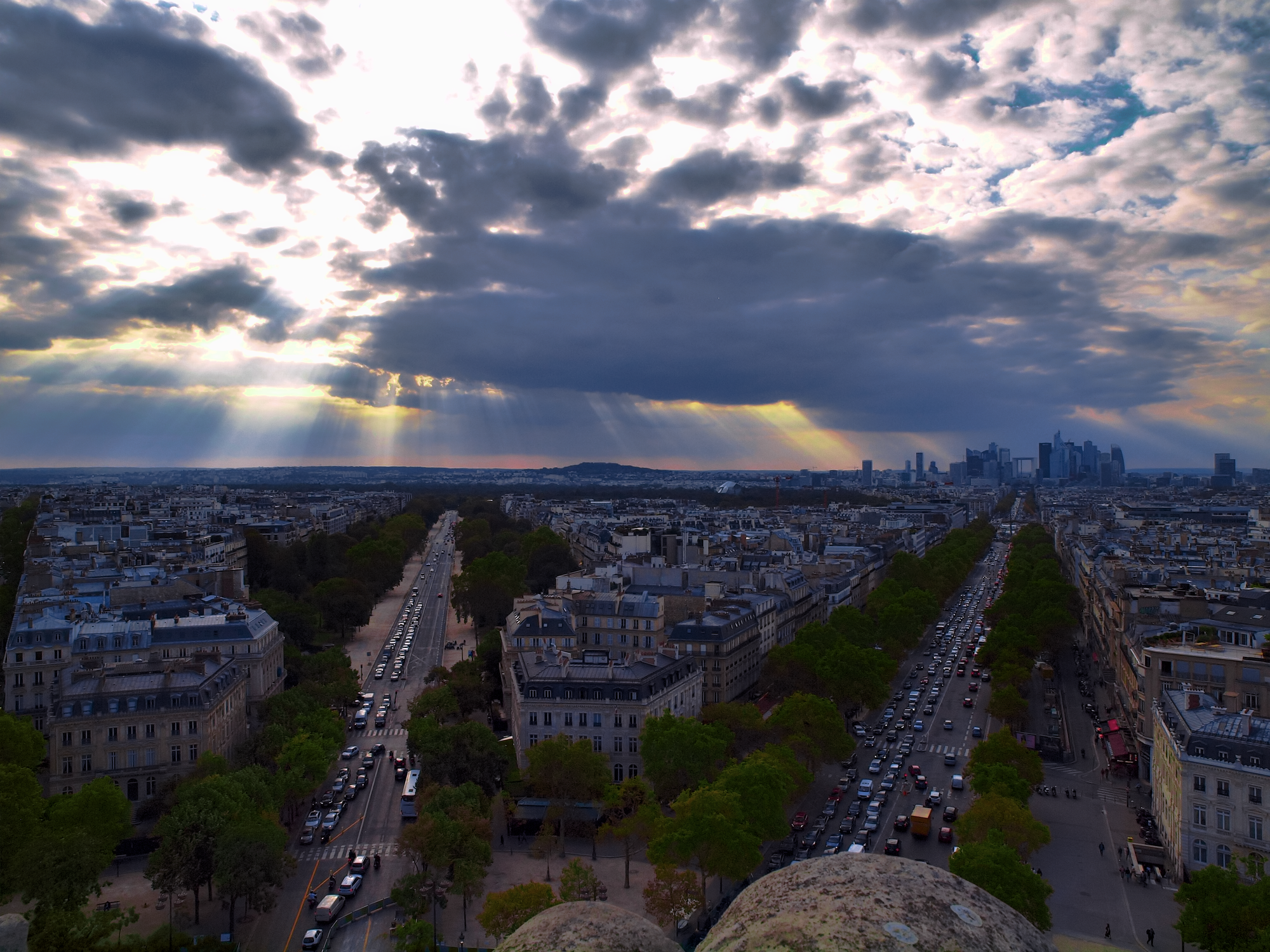 Incoming Storm Over Paris