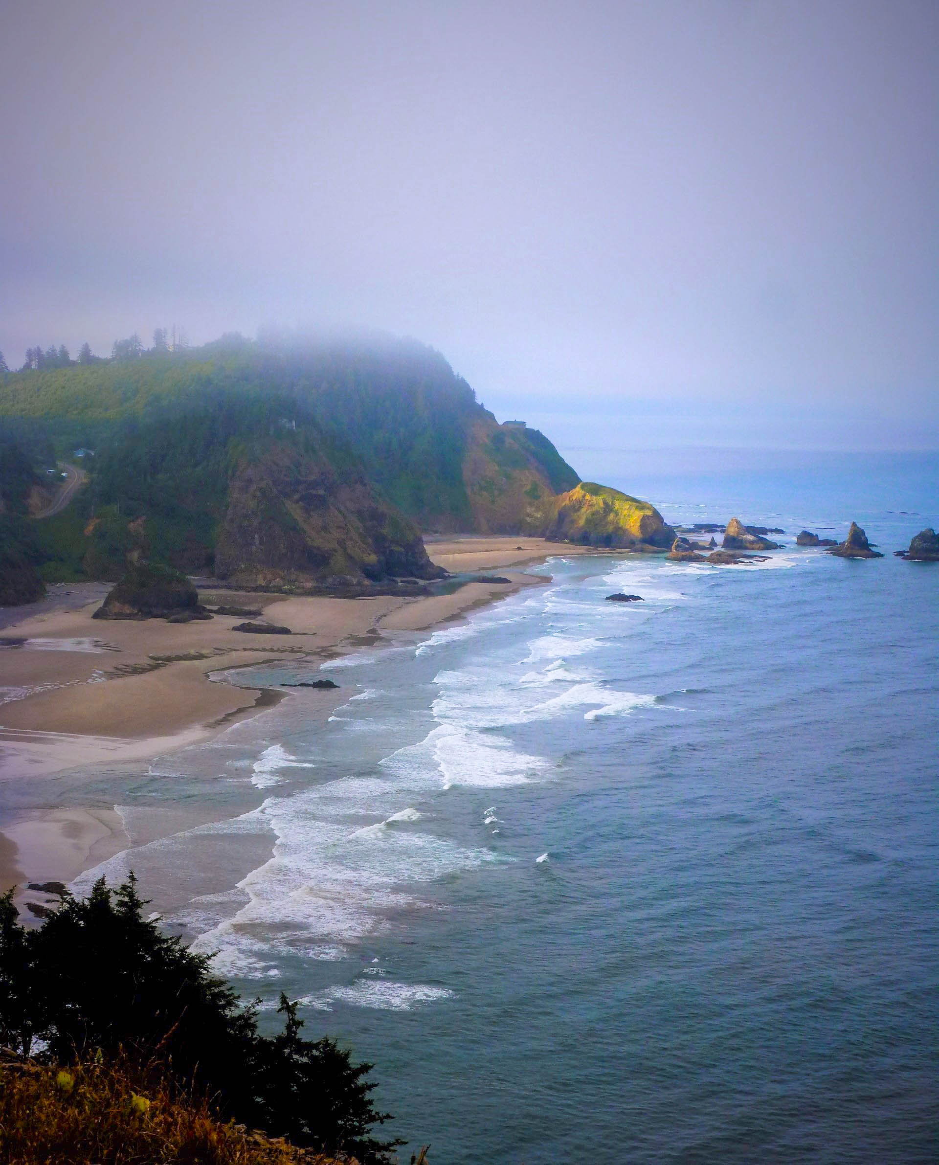 Napalii Coast in the Haze