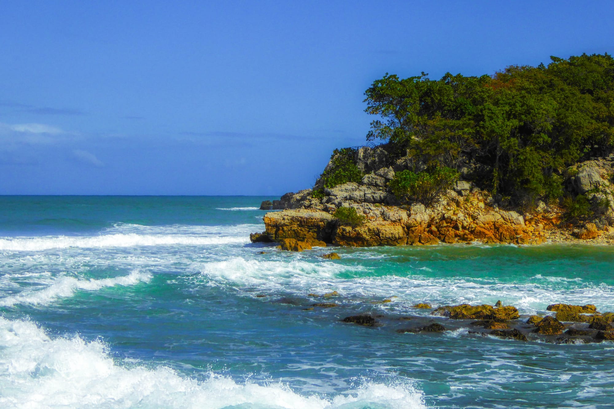 Coast of Labadee Haiti