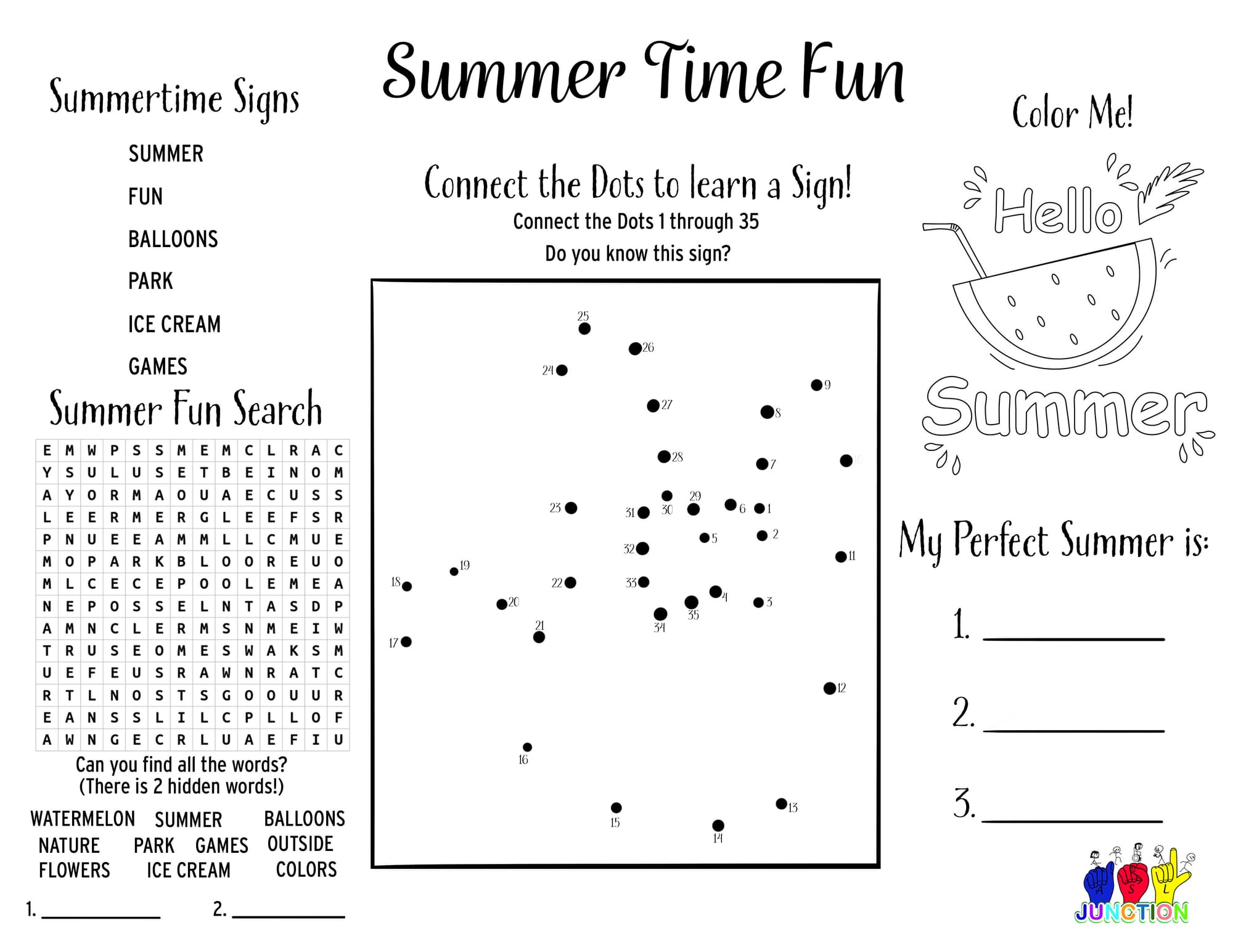 Activity Sheets