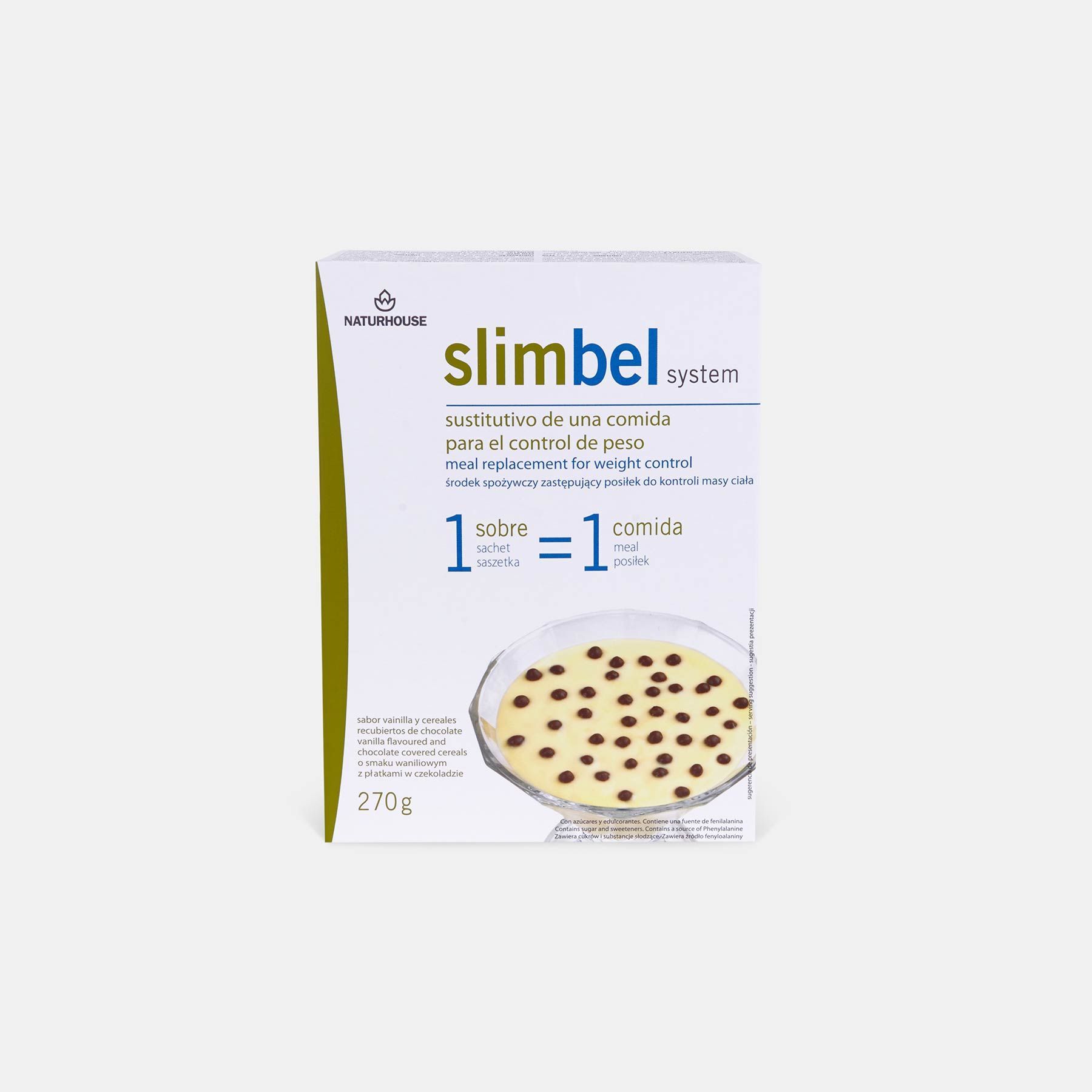 Slimbel Pudins sabor Baunilha, Cereais e Chocolate - 16,50 €