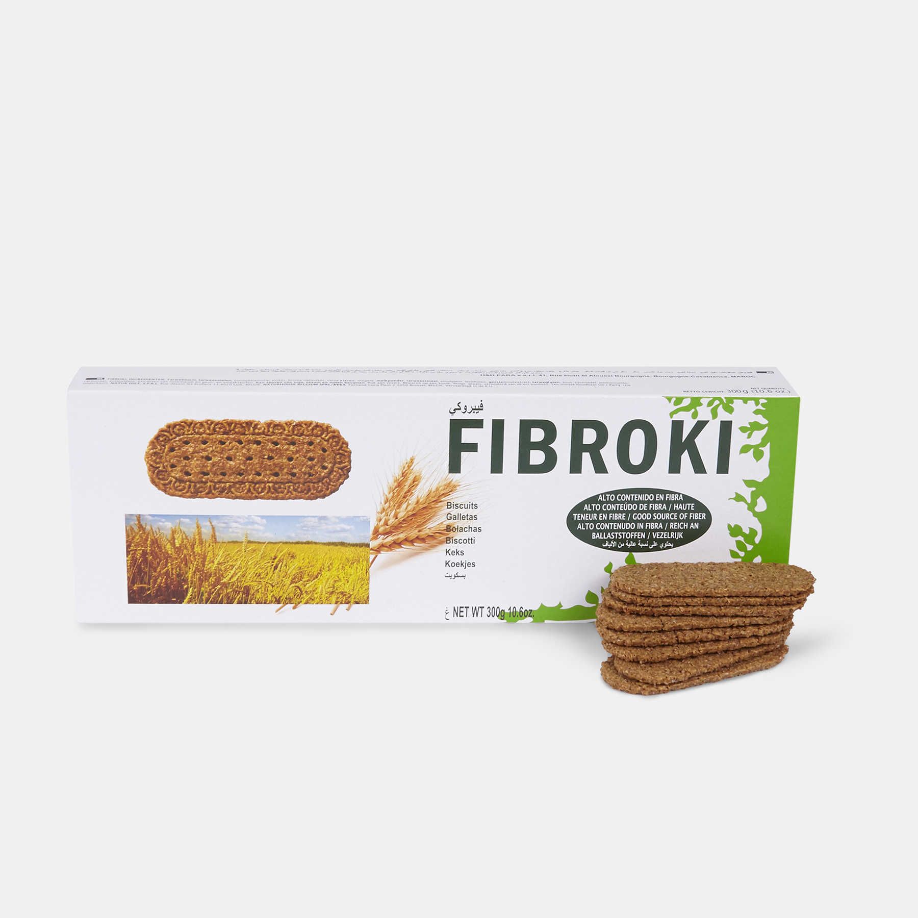 Fibroki bolachas sabor avelãs e baunilha - 4,55 €