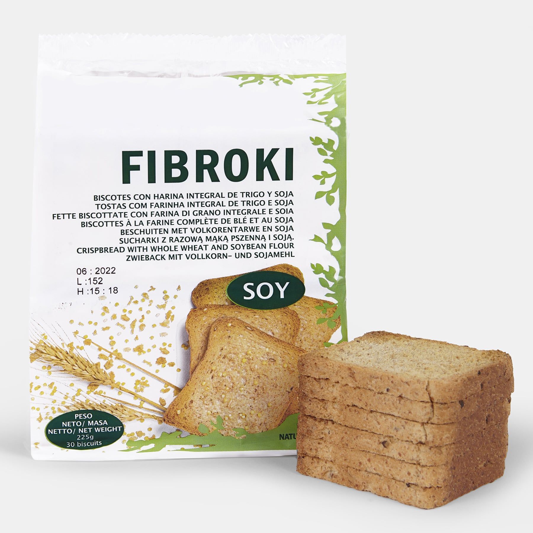 Fibroki Biscoitos integrais de soja - 4,05 €