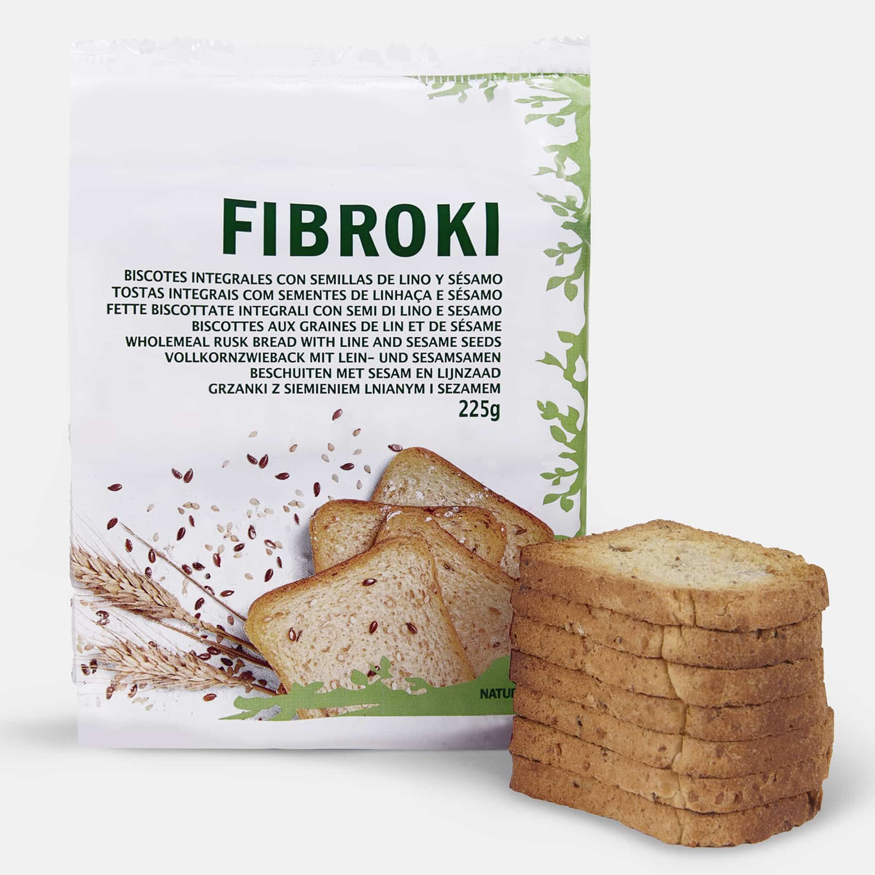 Fibroki Biscoitos de linhaça e sésamo - 4,05 €