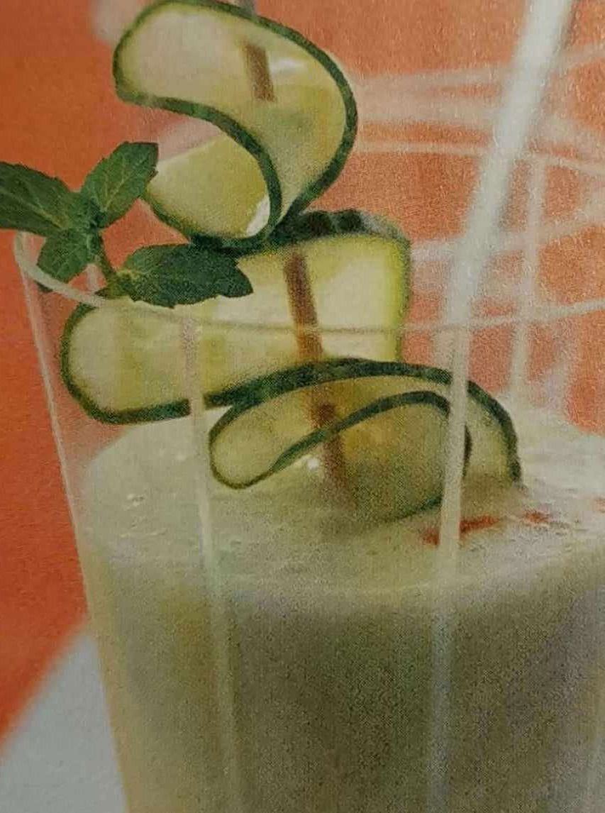 Creme de pepino e menta