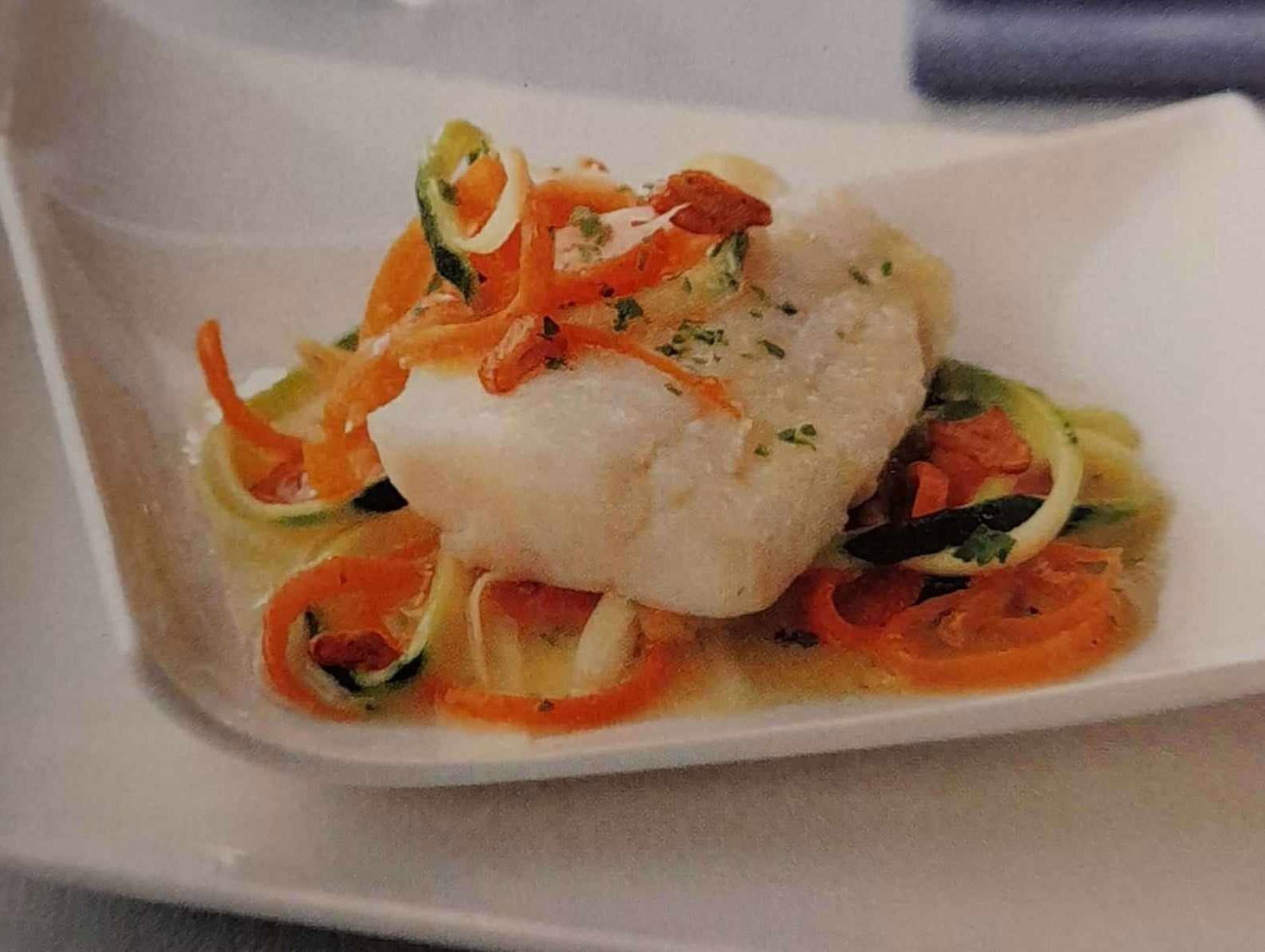 Bacalhau com verduras