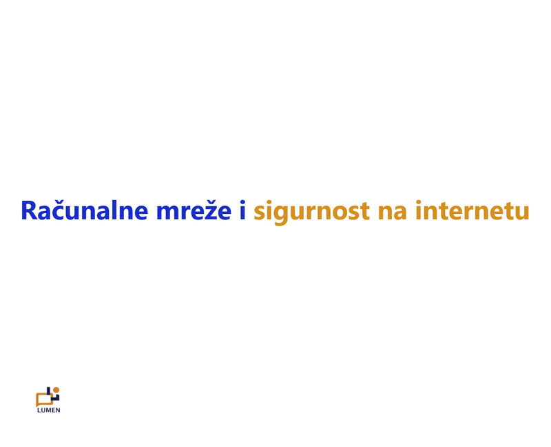 Predavanje "Računalne mreže i sigurnost na internetu"