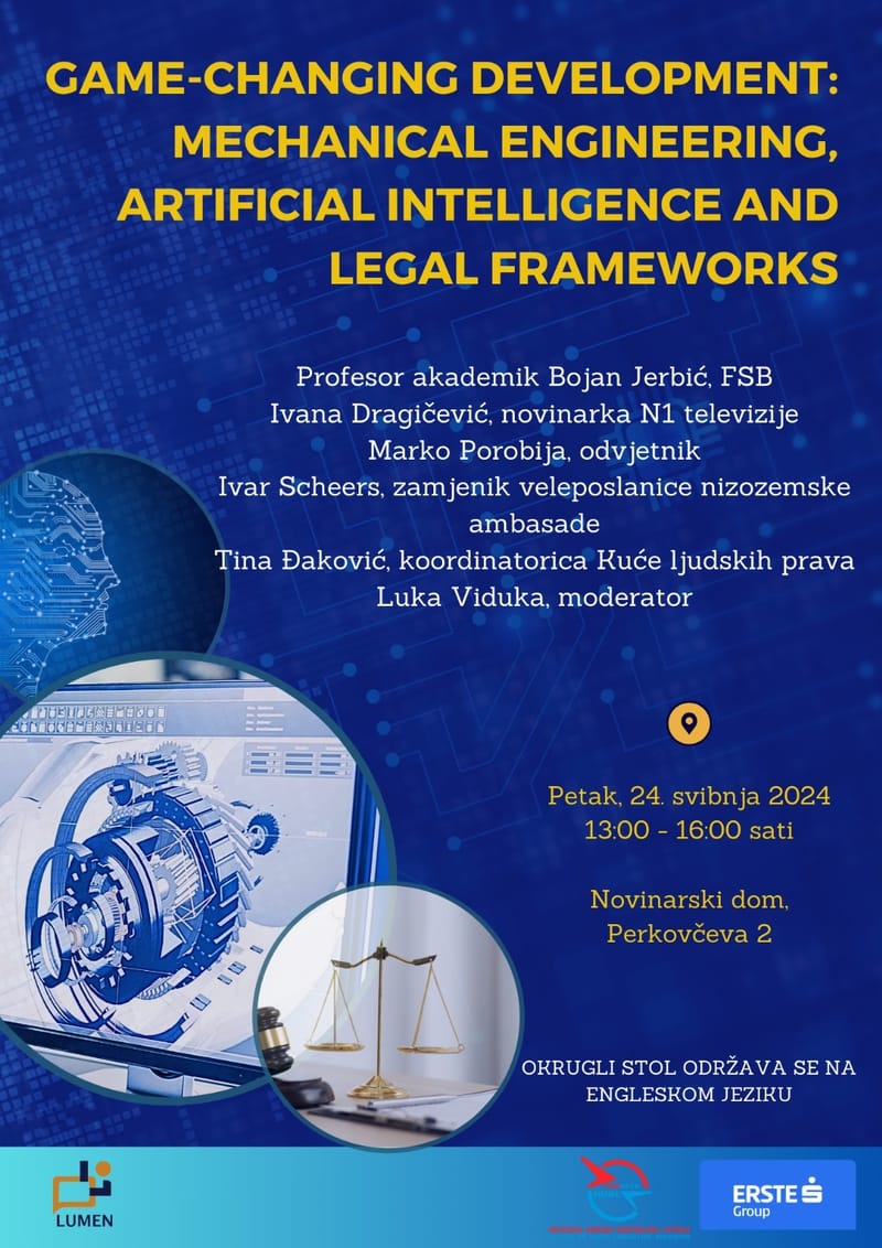 Okrugli stol "Game-Changing Development: Mechanical Engineering, Artificial Intelligence and Legal Frameworks"