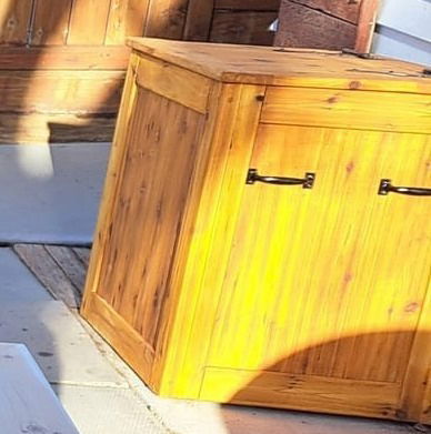 Wood or storage box for outdoors