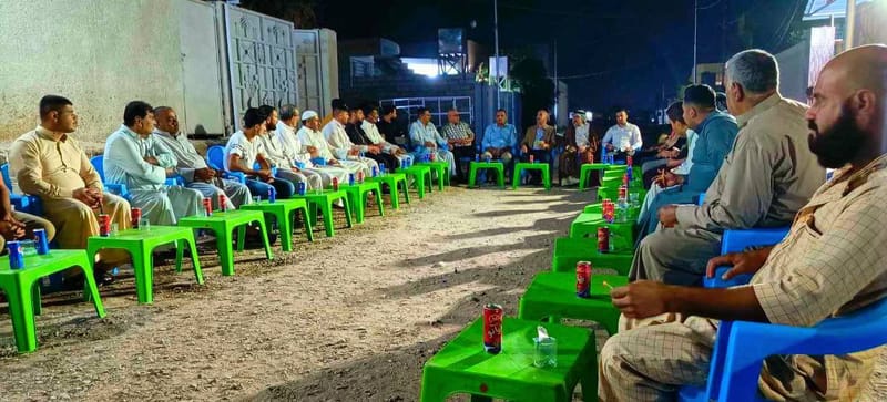 أمين محافظة ديالى قاسم المعموري يلتقي جمعا من ابناء التيار