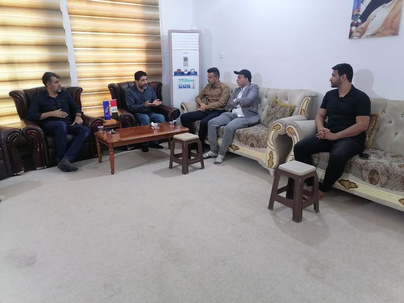 الاستاذ كاظم الديراوي يعقد اجتماعه مع المكتب الاعلامي في محافظة واسط