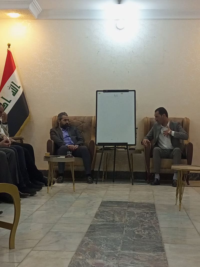 الأستاذ زيدون النبهاني يلتقي مع مسؤولي الملفات والقواطع التنظيمية