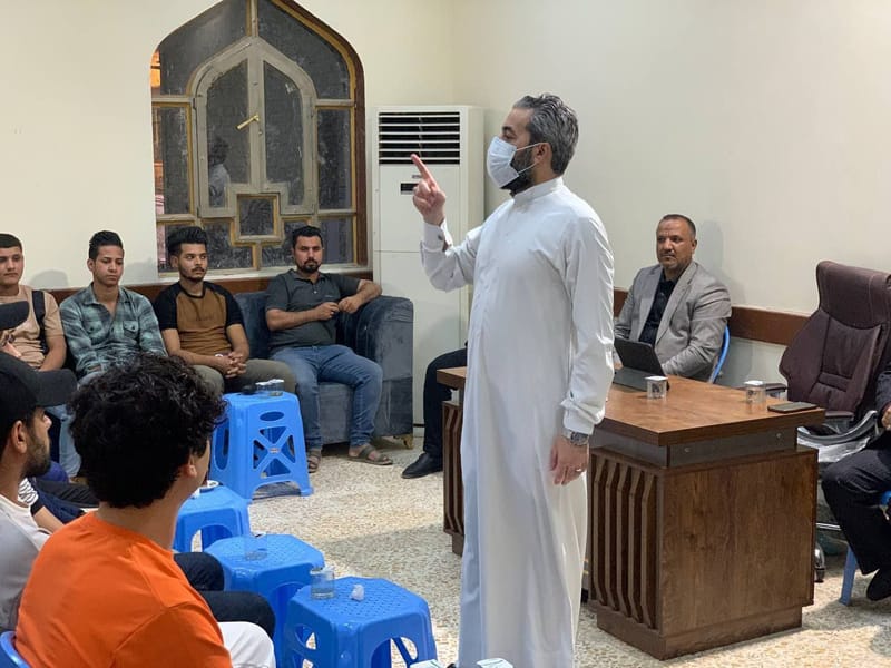 الاستاذ زيدون النبهاني مسؤول تنظيمات الفرات الأوسط في محافظة الديوانية