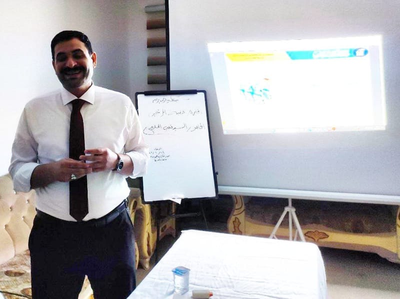 السيد قصي الموسوي يحاضرعدد من الورش تدريبية في واسط