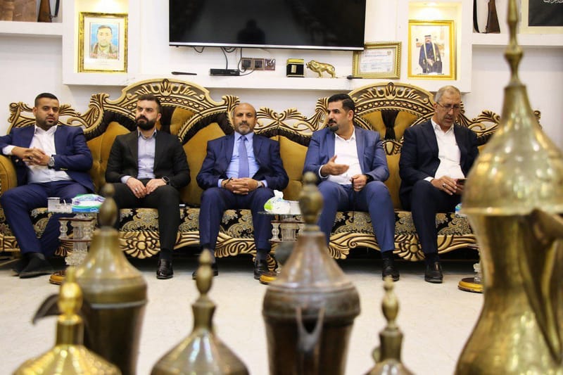 وفد تياري يزور مضيف الشيخ صدام مبدر التميمي