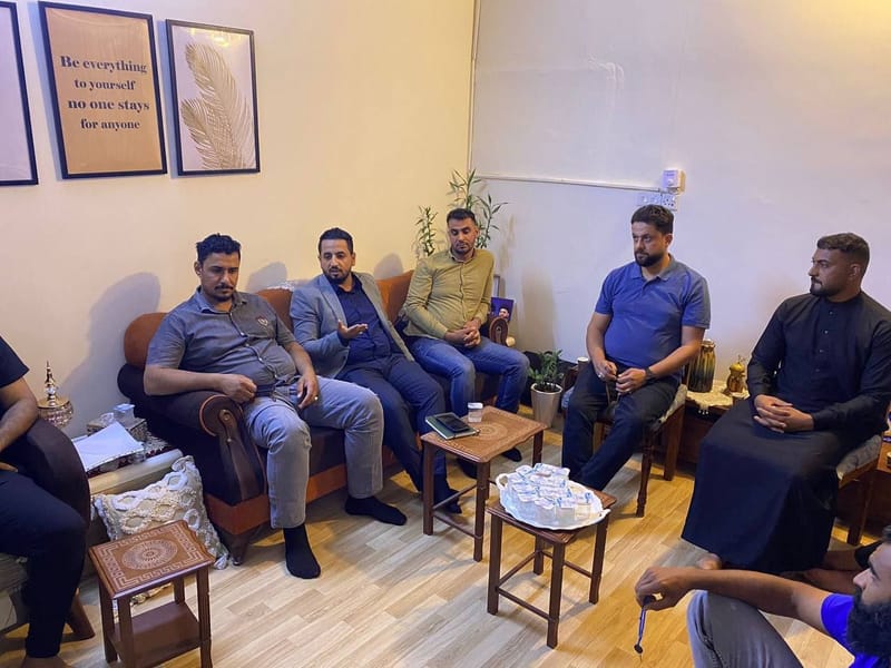 الاستاذ منتظر الشغانبي يعقد اجتماعه الدوري