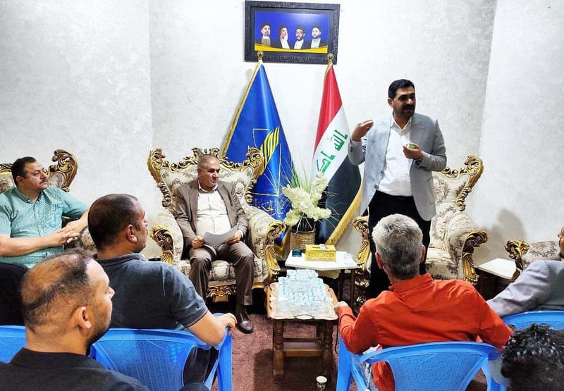 مسؤول تنظيمات السيد قصي الموسوي في دائرة الحيانية البصرة