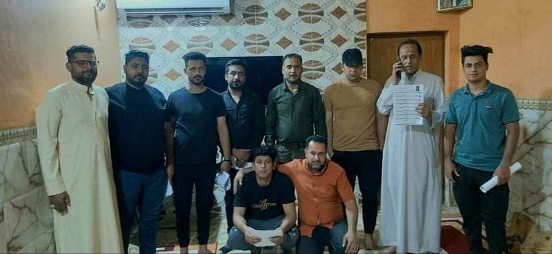 السيد عباس البخاتي يلتقي مجموعة من مسؤولي المناطق في ميسان