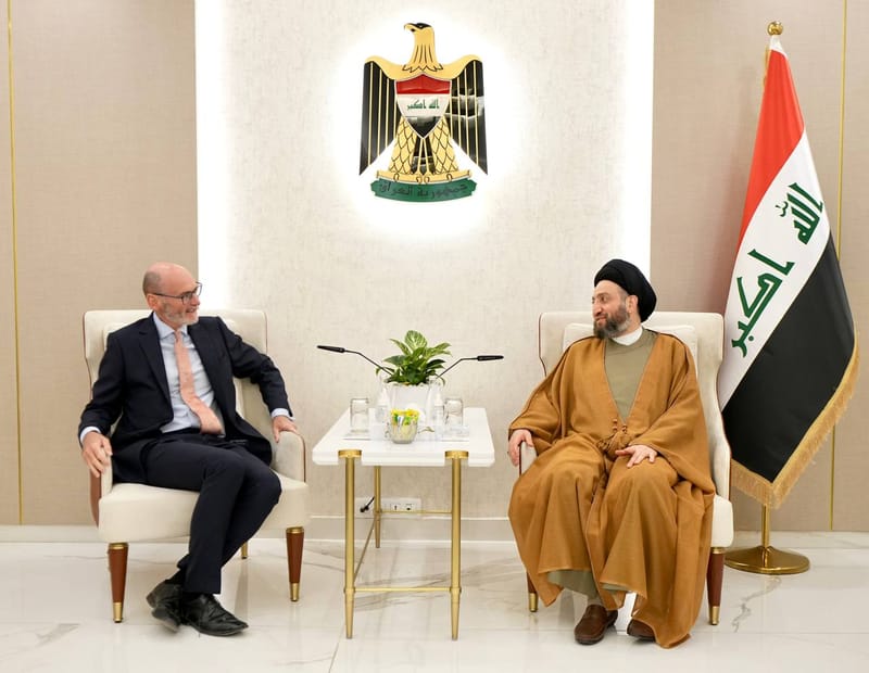 الحكيم يستقبل السفير البريطانيّ في بغداد ستيفن هيتشن