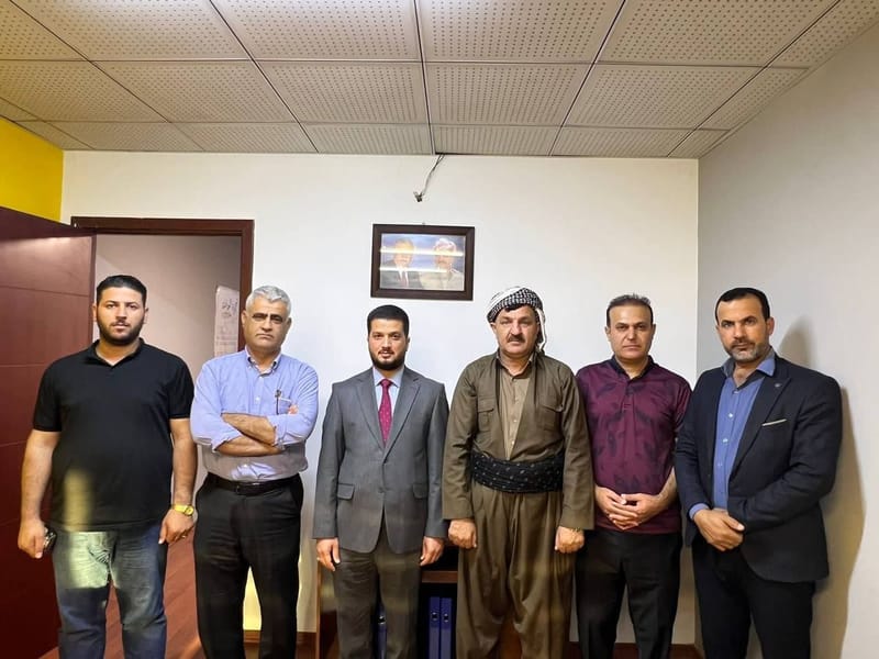 مسؤول مكتب الإقليم يزور رئيس منظمة ملا زادة للصلح الاجتماعي