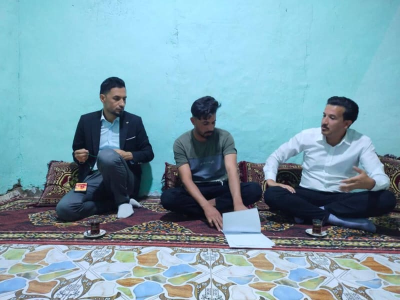 مسؤول دائرة السماوة يزورعددا من المرتكزات التنظيمية في الدائرة