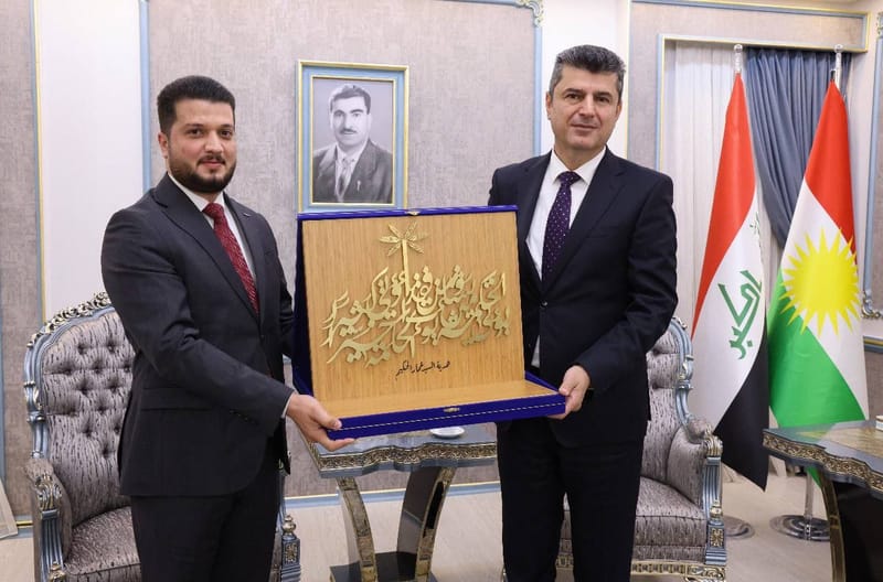 الاستاذ صباح الصالحي يزور محافظة دهوك ويلتقي محافظها الدكتور علي تتر