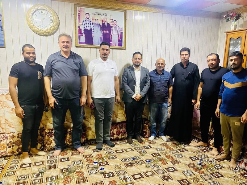 مسؤول الدائرة الشمالية في ميسان يزور مكتب العروبة ويلتقي مسؤول المكتب